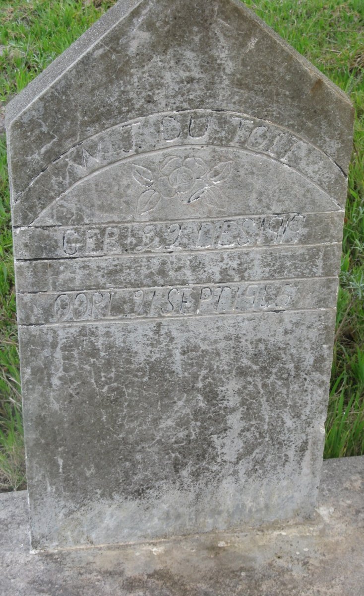 TOIT W.J., du 1919-1945