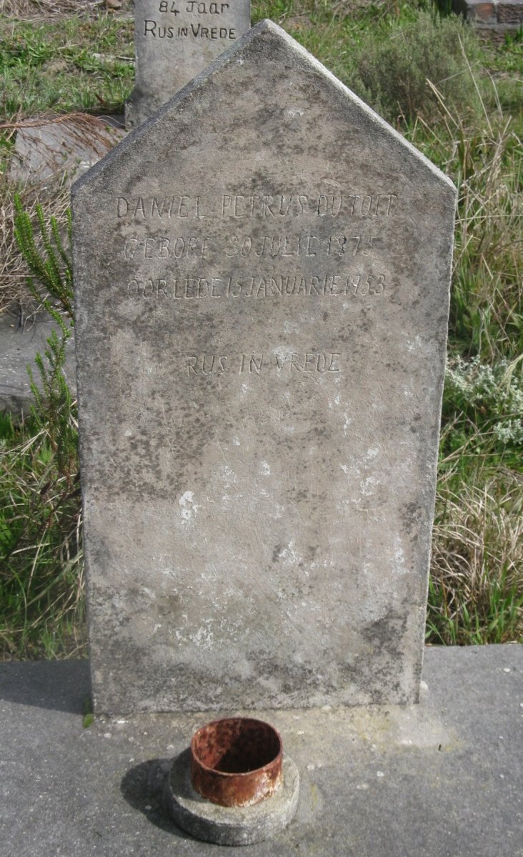 TOIT Daniel Petrus, du 1875-1953