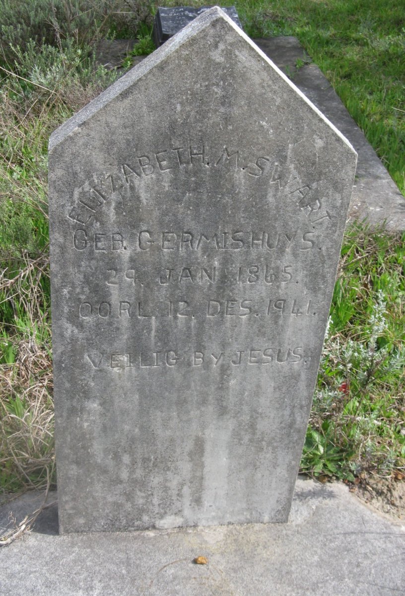 SWART Elizabeth M. nee GERMISHUYS 1865-1941