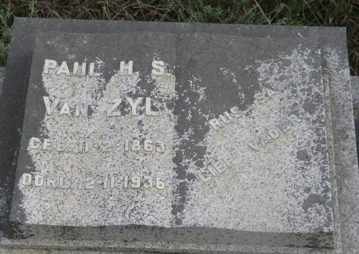 ZYL Paul H.S., van 1863-1936