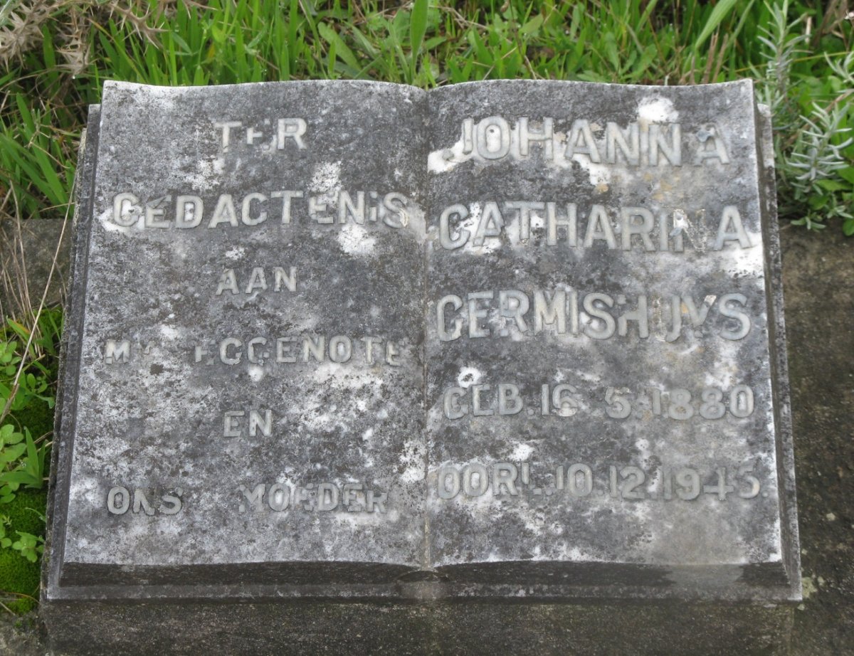 GERMISHUYS Johanna Catharina 1880-1945