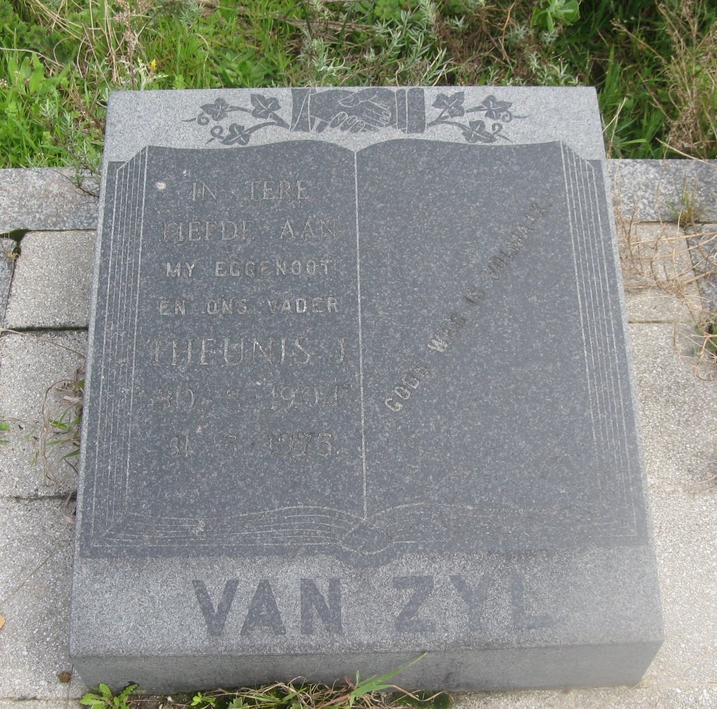 ZYL Theunis J., van 1904-1975