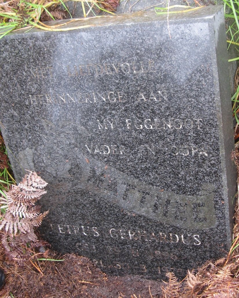 MATTHEE Petrus Gerhardus 1896-1975