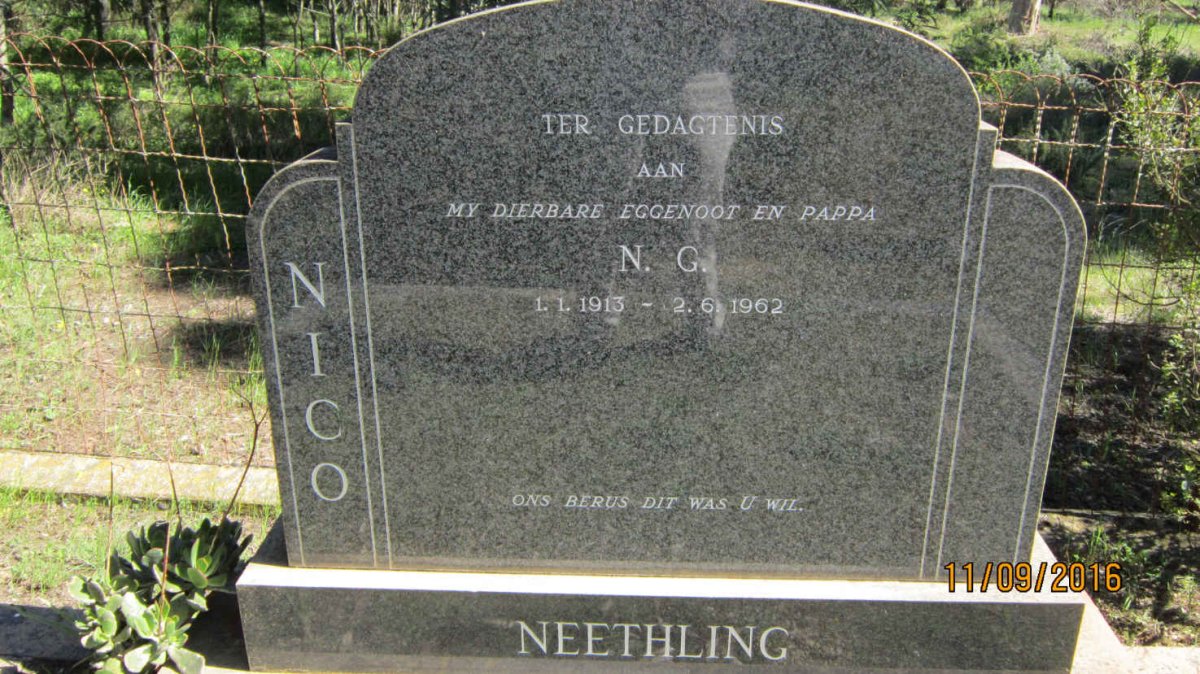NEETHLING N.G. 1913-1962