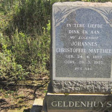 GELDENHUYS Johannes Christoffel Matthee 1889-1957
