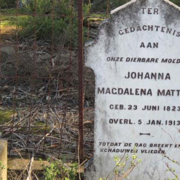 MATTHEE Johanna Magdalena 1823-1913
