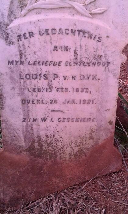 DYK Louis P., van 1892-1921