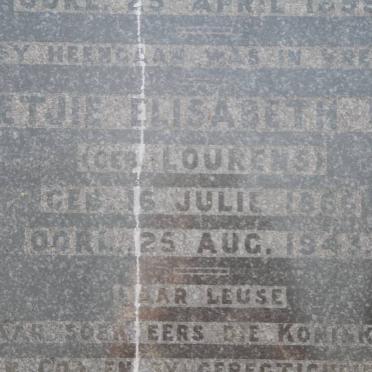 UYS Cornelis Janse 1862-1899 &amp; Pietjie Elisabeth LOURENS 1866-1943 