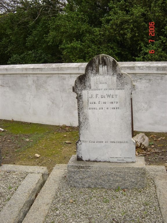 WET J.F., de 1873-1935