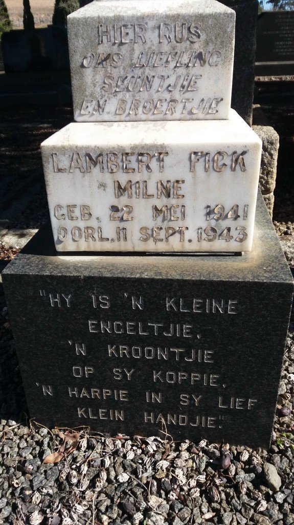 MILNE Lambert Fick 1941-1943