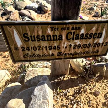 CLAASSEN Susanna 1945-2013