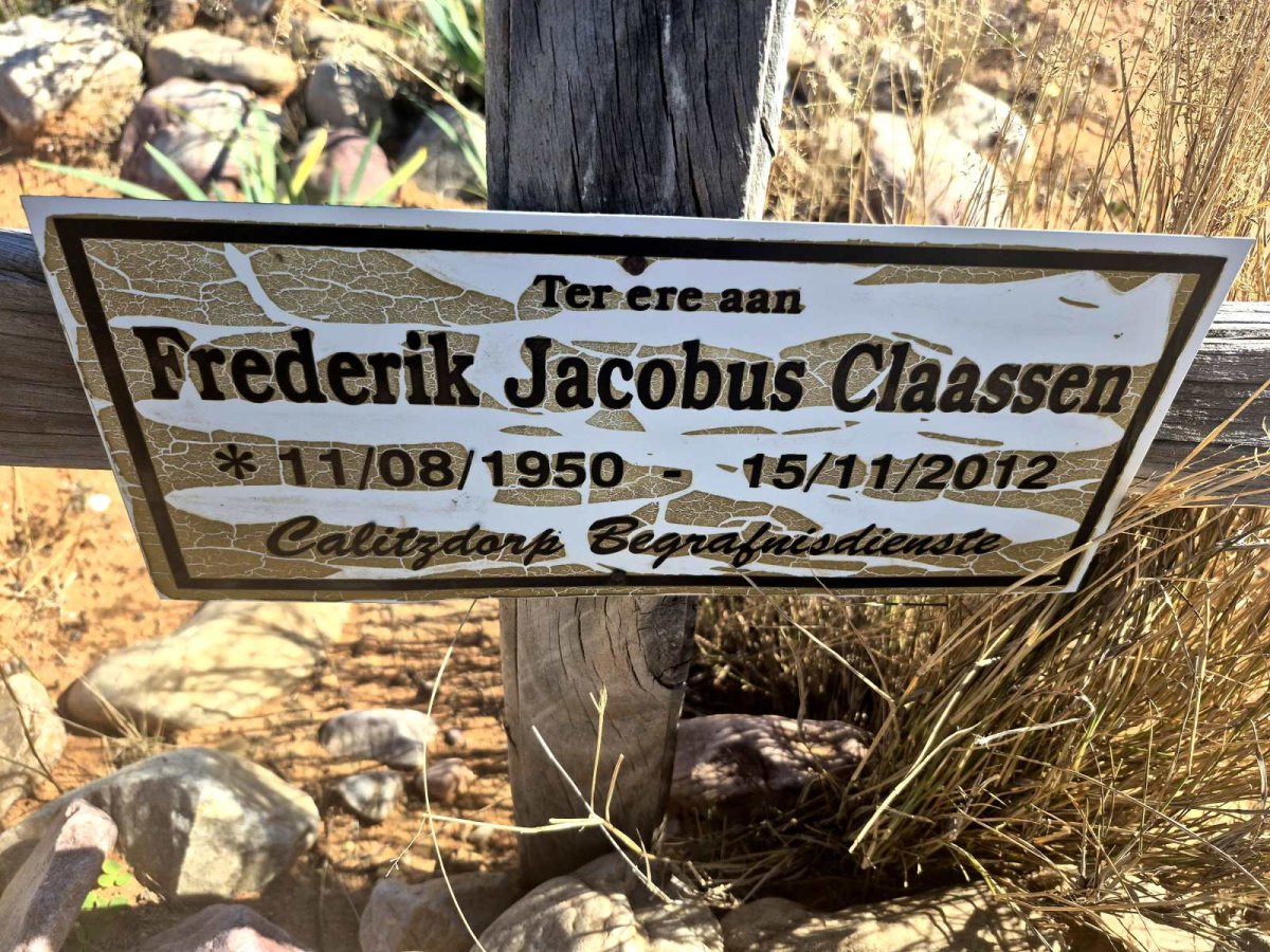 CLAASSEN Frederik Jacobus 1950-2012