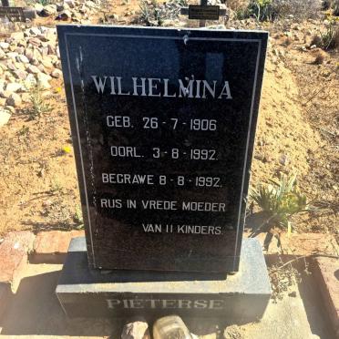 PIETERSE Wilhelmina 1906-1992
