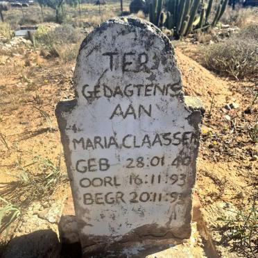 CLAASSEN Maria 1940-1993