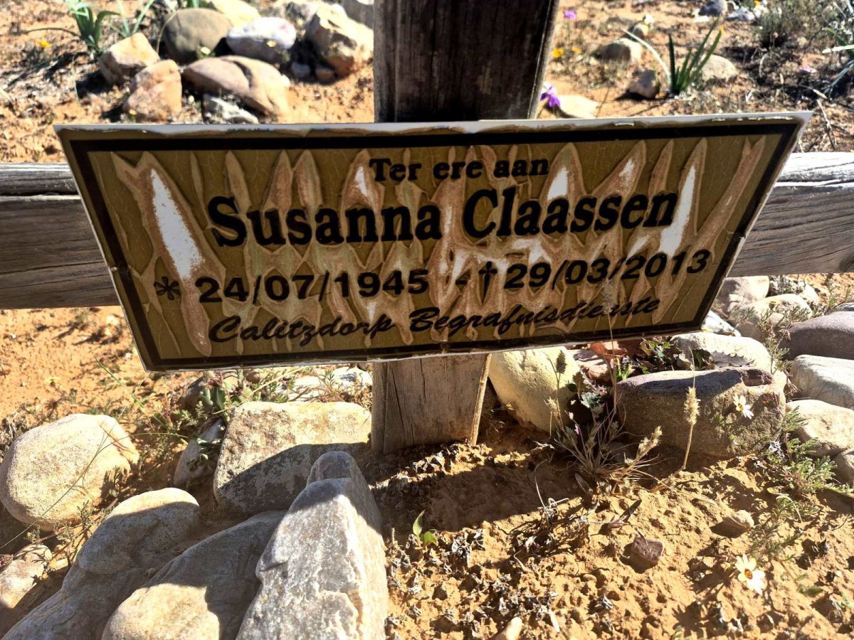 CLAASSEN Susanna 1945-2013