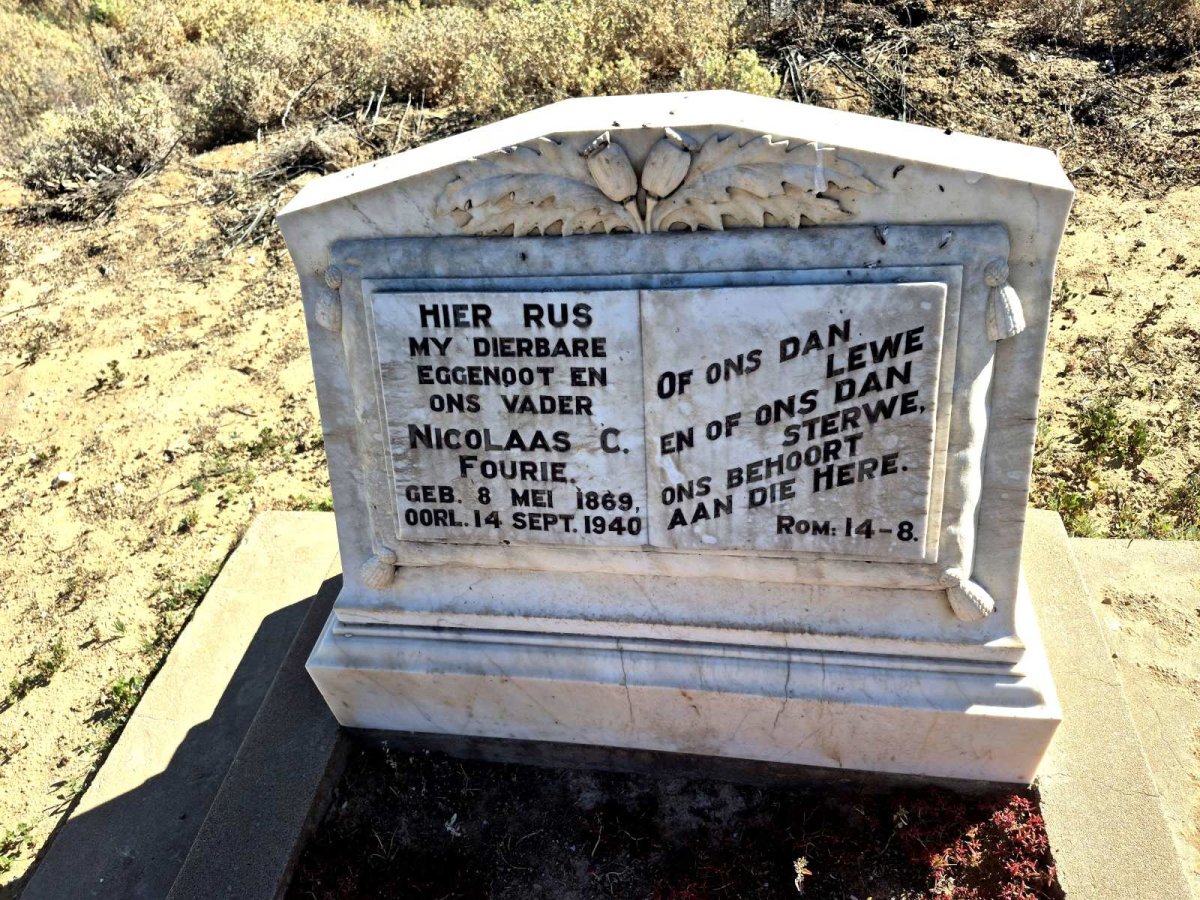 FOURIE Nicolaas C. 1869-1940