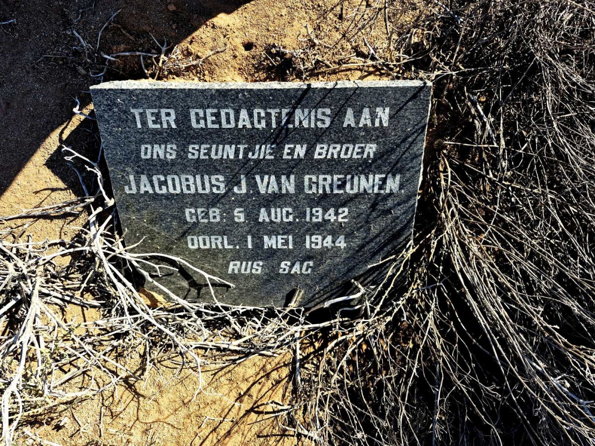 GREUNEN Jacobus J., van 1942-1944