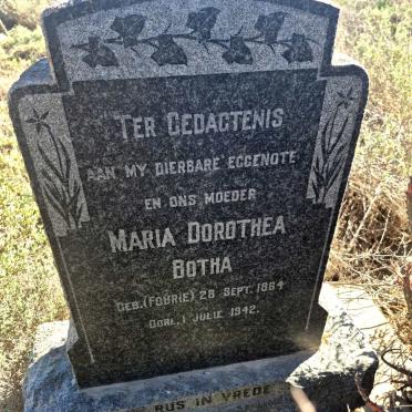 BOTHA Maria Dorothea 1864-1942