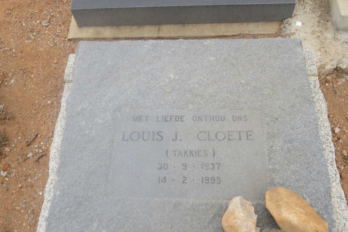 CLOETE Louis J. 1937-1999