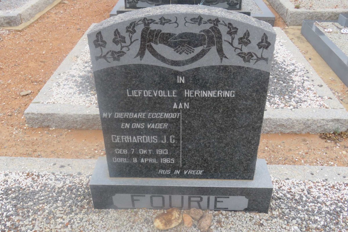 FOURIE Gerhardus J.C. 1913-1965