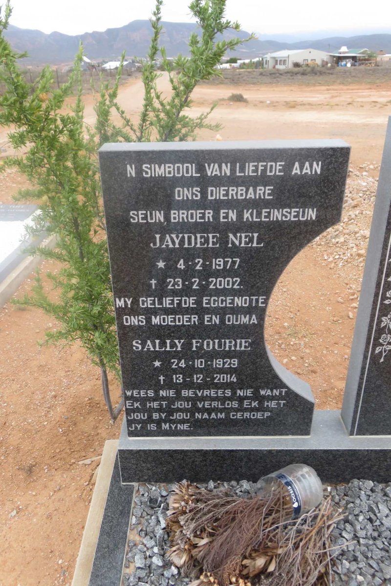 FOURIE Sally 1929-2014 :: NEL Jaydee 1977-2002