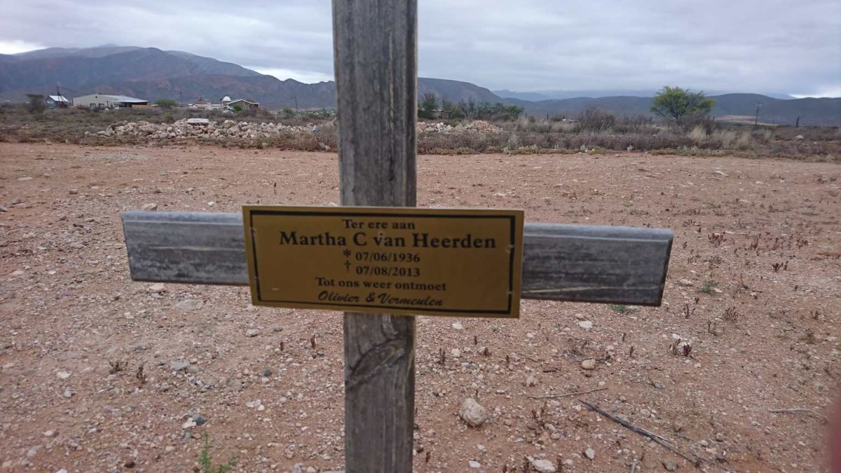 HEERDEN Martha C., van 1936-2013