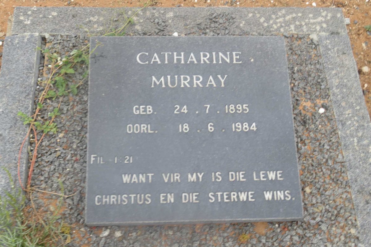 MURRAY Catharine 1895-1984