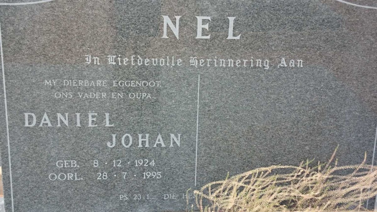 NEL Daniël Johan 1924-1995