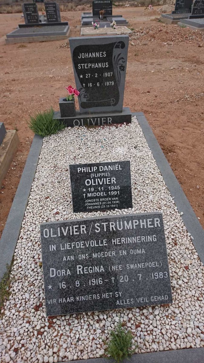 OLIVIER Johannes Stephanus 1907-1979 :: OLIVER Philip Daniël 1945-1991
