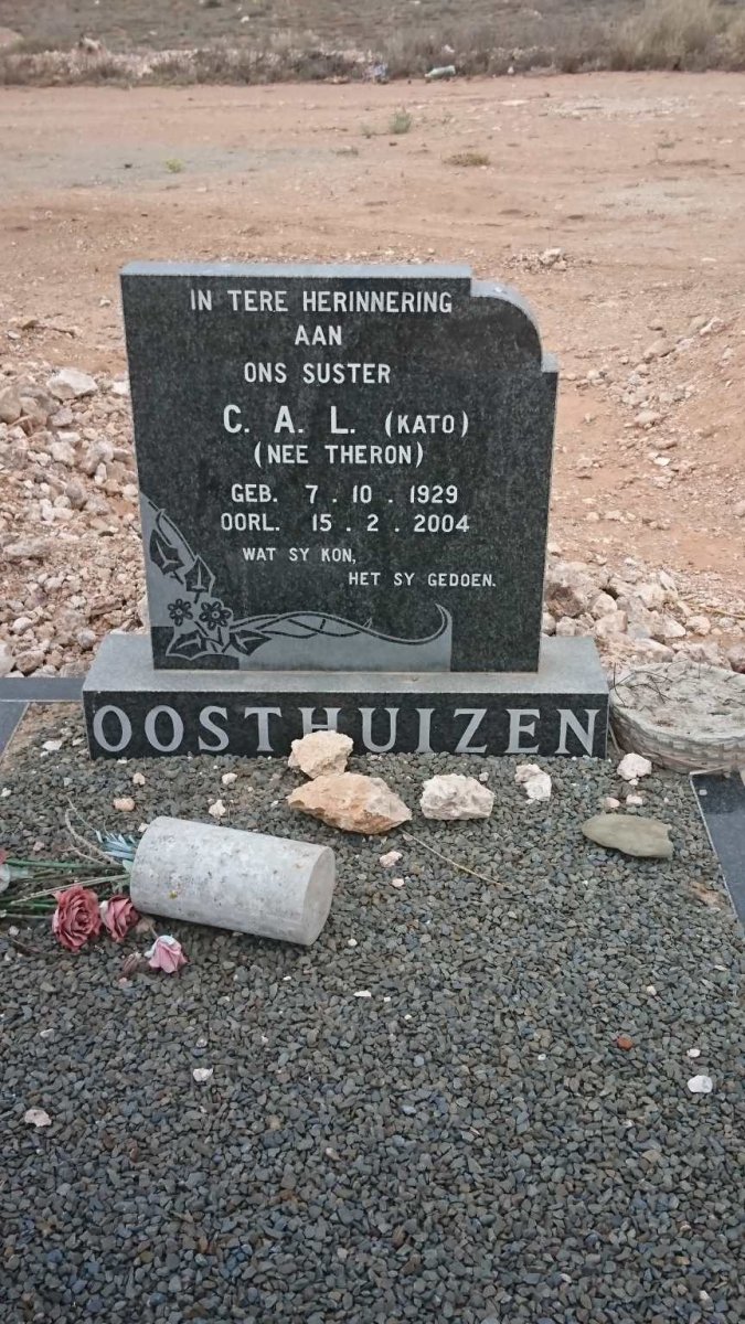 OOSTHUIZEN C.A.L. nee THERON 1929-2004