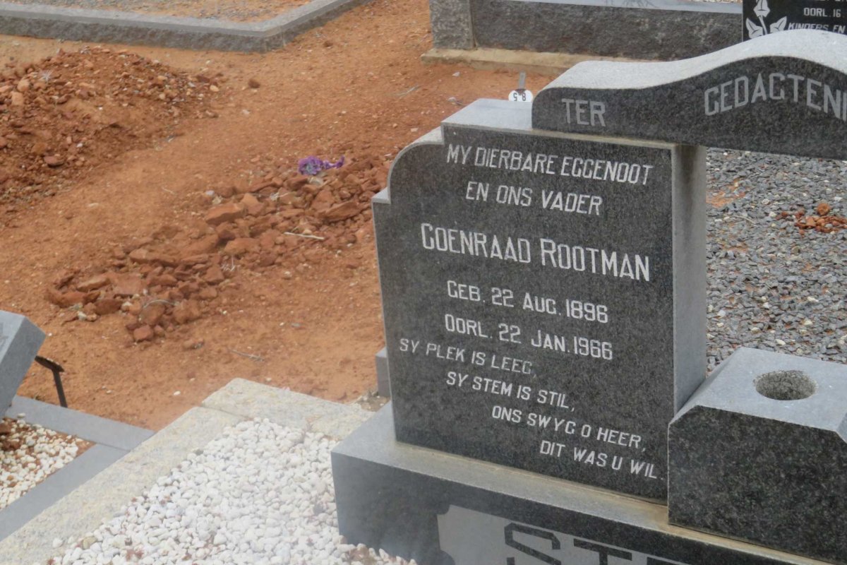 STRYDOM Coenraad Rootman 1896-1966 &amp; Jane Elizabeth WOEKE 1899-1982
