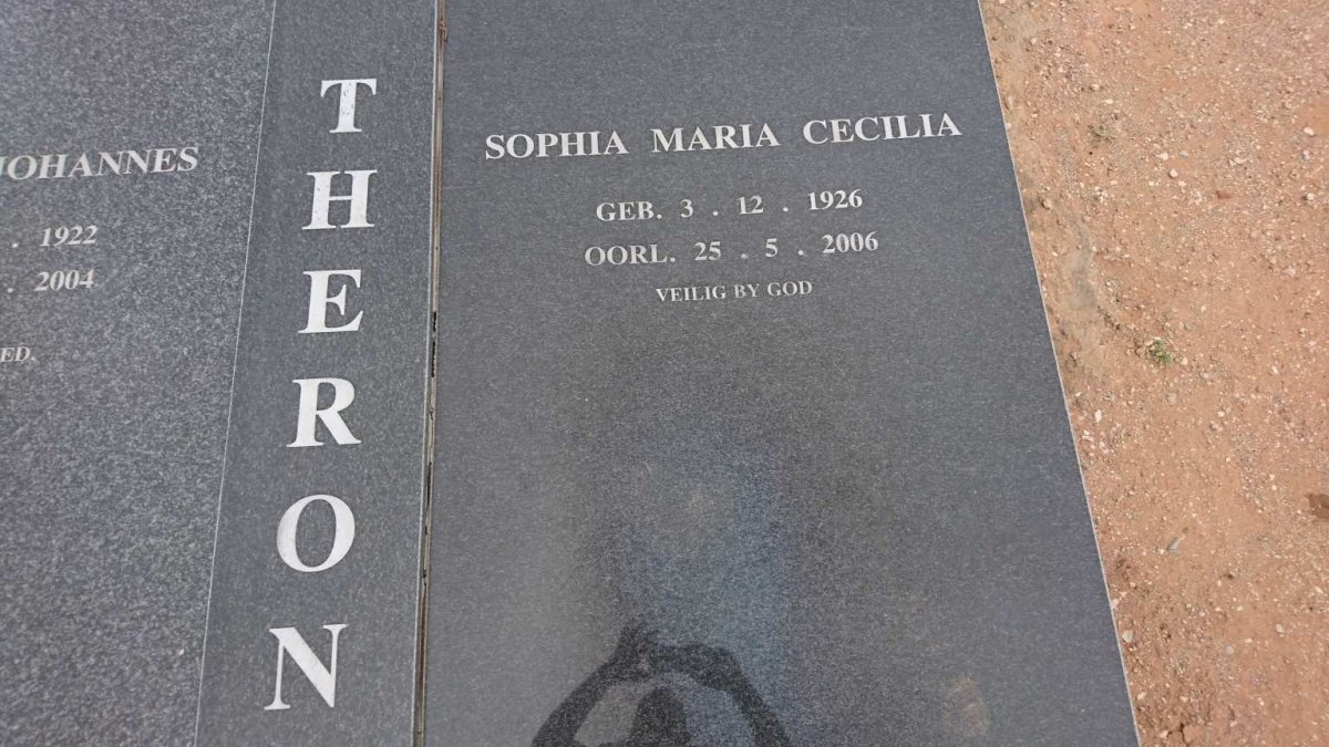 THERON Stephanus Johannes 1922-2004 &amp; Sophia Maria Cecilia 1926-2006