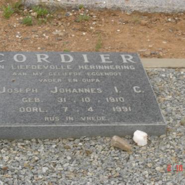 CORDIER Joseph Johannes I.C. 1910-1991