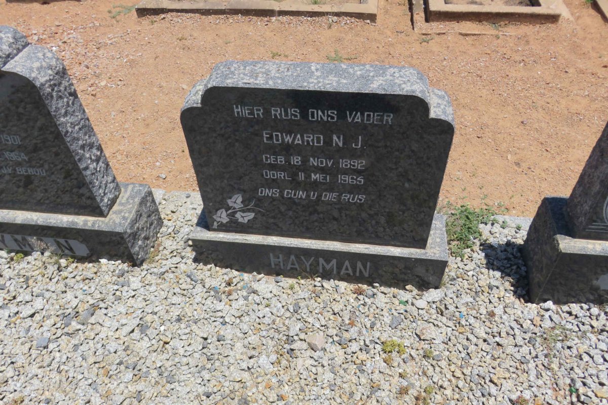 HAYMAN Edward N.J. 1892-1965