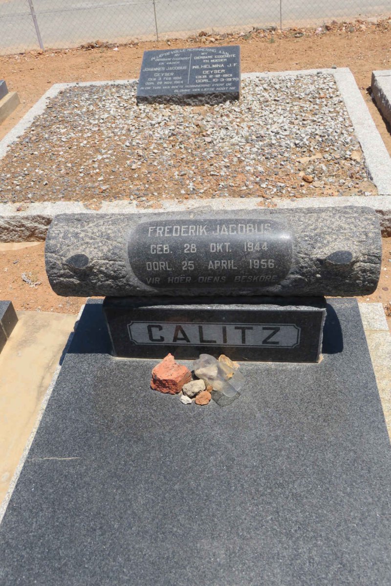 CALITZ Frederik Jacobus 1944-1956