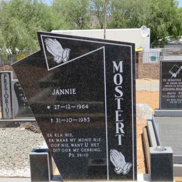 MOSTERT Jannie 1964-1985
