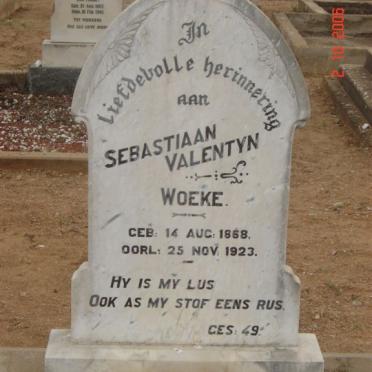 WOEKE Sebastiaan Valentyn 1868-1923