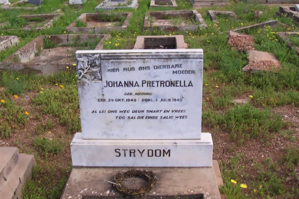 STRYDOM Johanna Petronella nee MEIRING 1849-1940