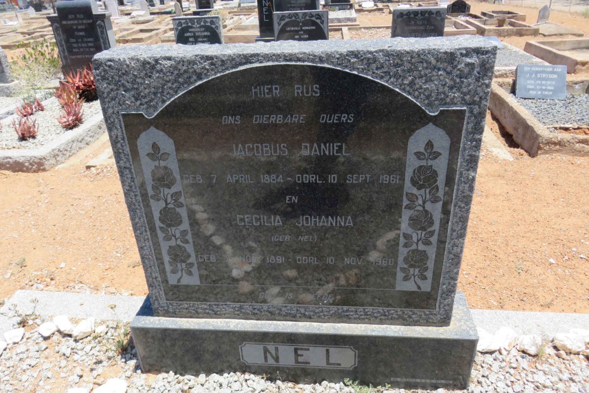 NEL Jacobus Daniel 1884-1961 &amp; Cecilia Johanna NEL 1891-1960