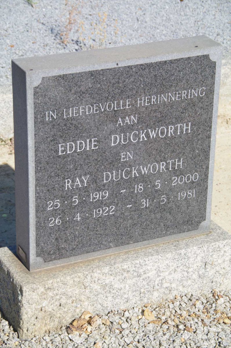 DUCKWORTH Eddie 1919-2000 &amp; Ray 1922-1981