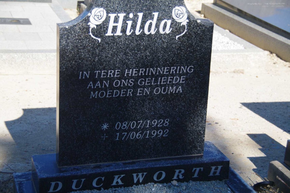 DUCKWORT Hilda 1928-1992