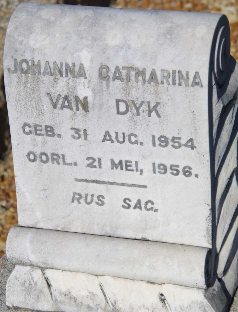 DYK Johanna Catharina, van 1954-1956