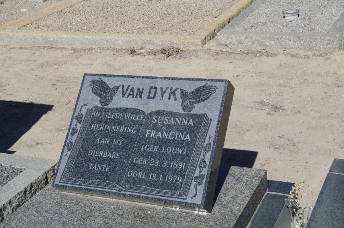 DYK Susanna Francina, van nee LOUW 1891-1979