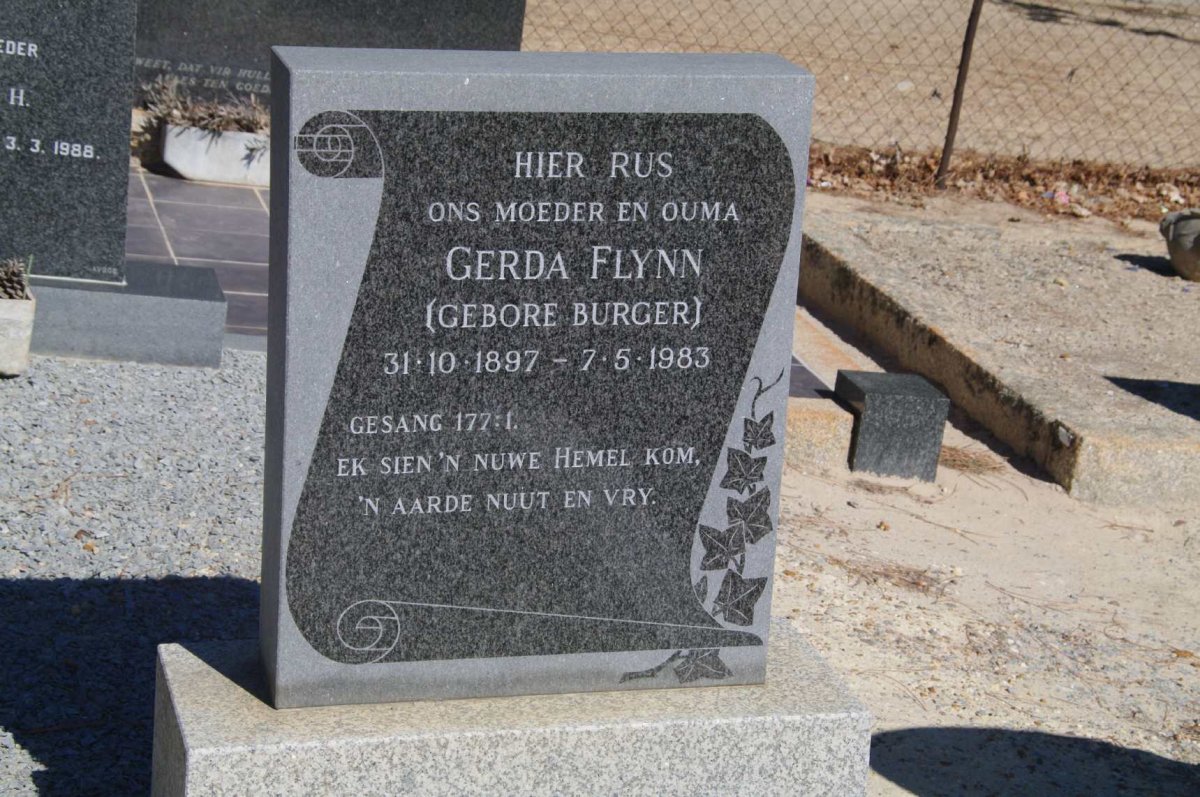 FLYNN Gerda nee BURGER 1897-1983