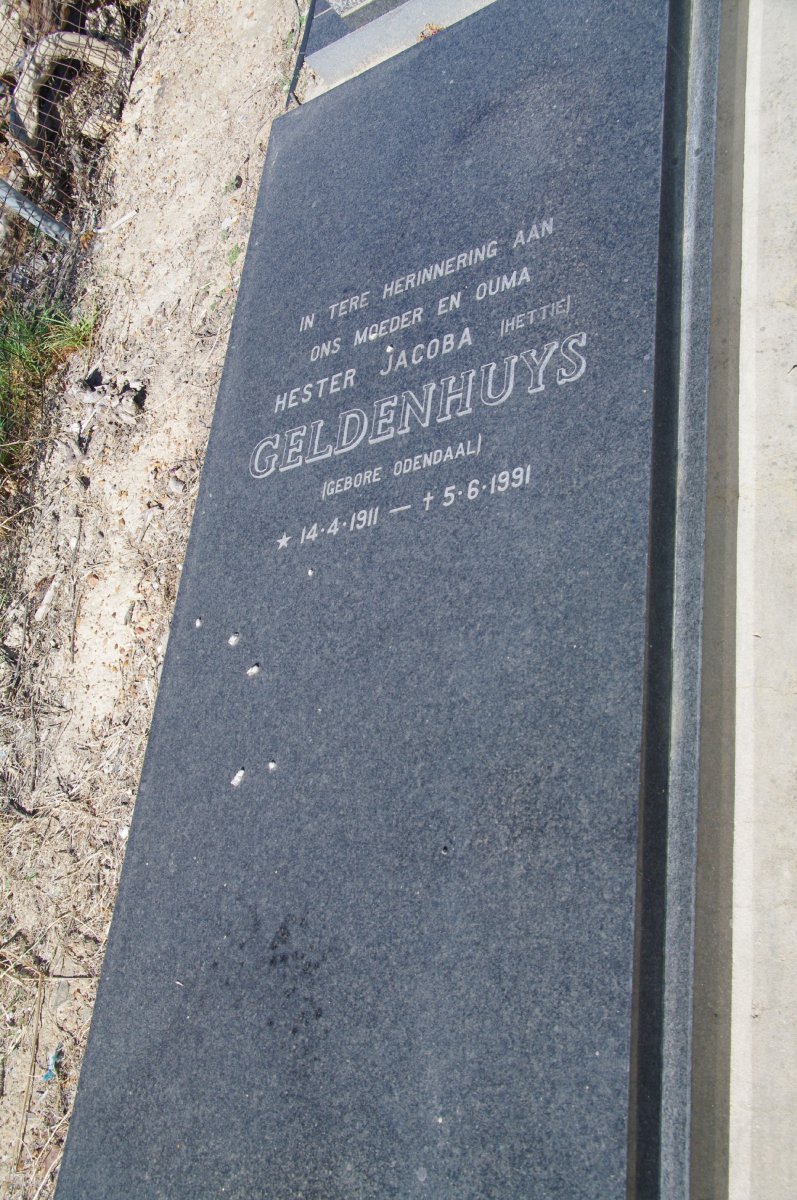 GELDENHUYS Hester Jacoba 1911-1991