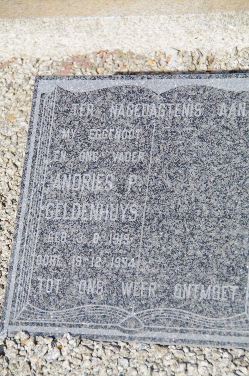 GELDENHUYS Andries P. 1919-19?4