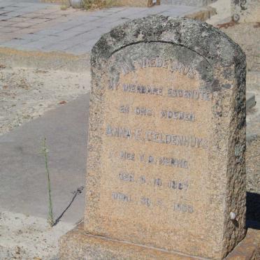 GELDENHUYS Anna E. nee v.d. MERWE 1887-1953