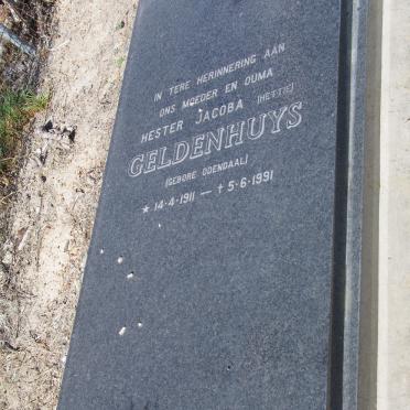 GELDENHUYS Hester Jacoba 1911-1991