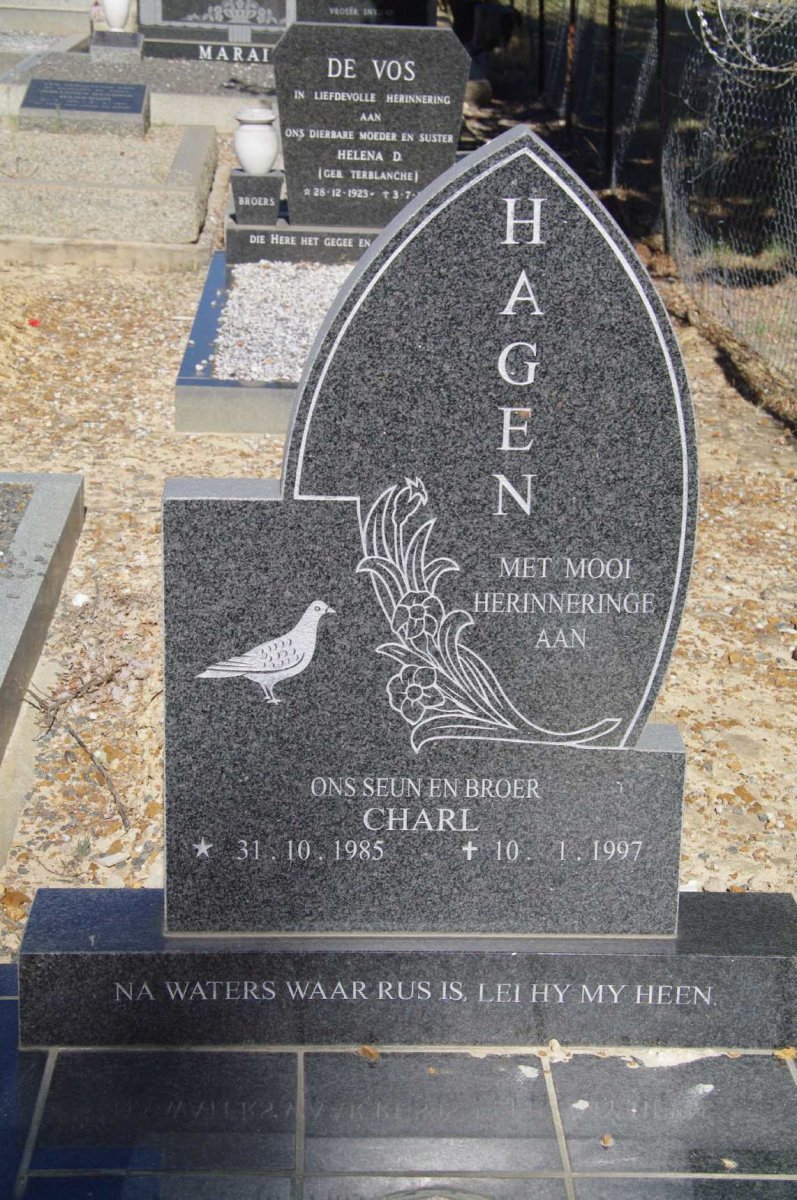 HAGEN Charl 1985-1997