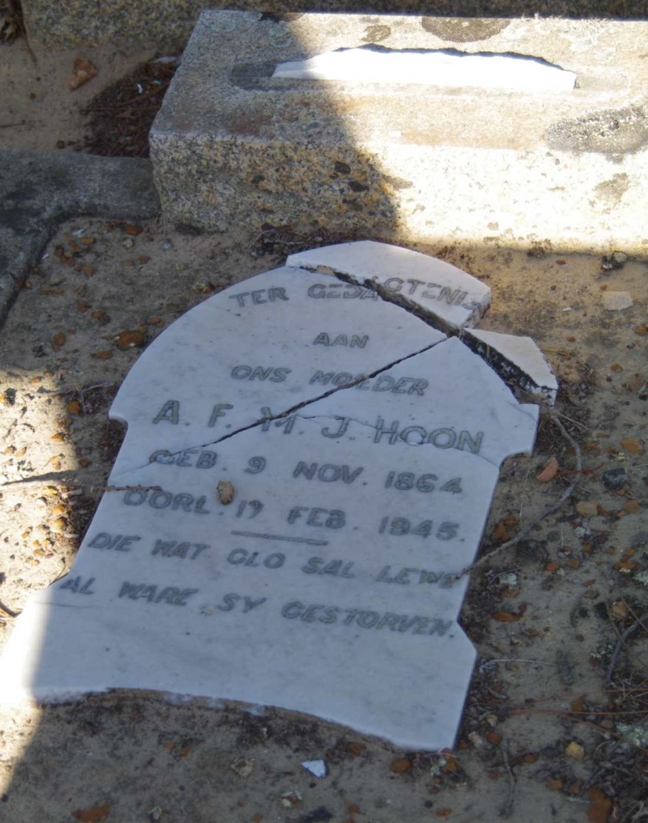 HOON A.F.M.J. 1864-1945